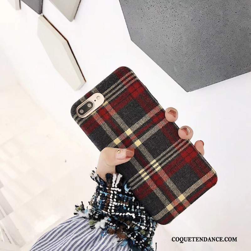 iPhone 6/6s Coque Amoureux Peluche Plaid Britanique Créatif