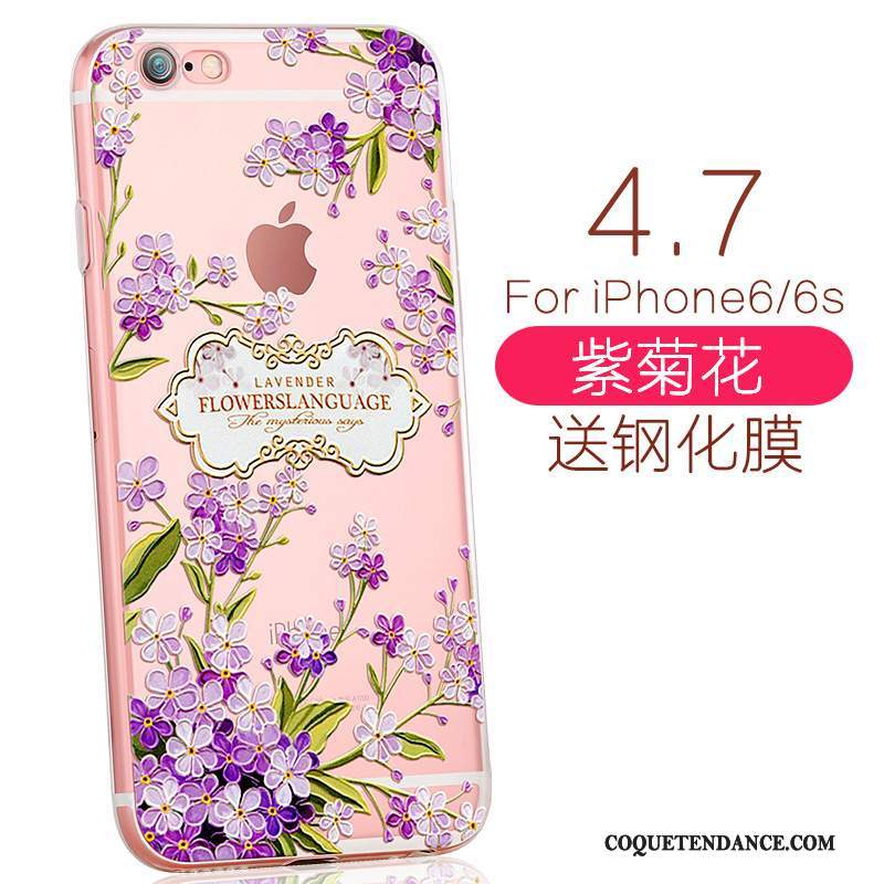 iPhone 6/6s Coque Charmant Rose De Téléphone Élégant Fluide Doux