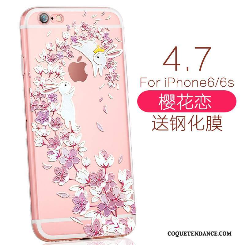 iPhone 6/6s Coque Charmant Rose De Téléphone Élégant Fluide Doux