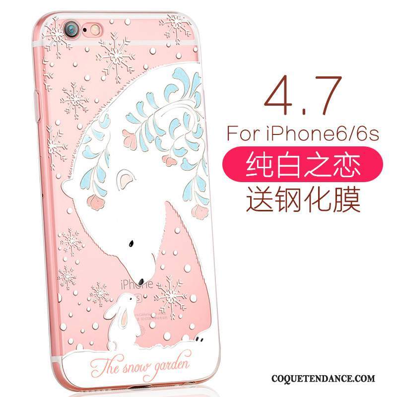 iPhone 6/6s Coque Charmant Rose De Téléphone Élégant Fluide Doux