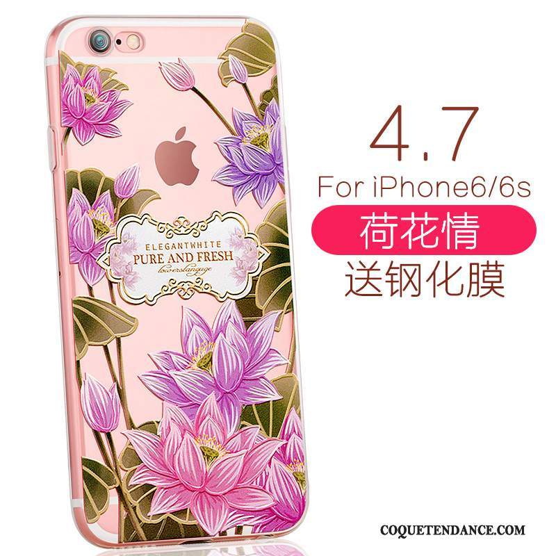 iPhone 6/6s Coque Charmant Rose De Téléphone Élégant Fluide Doux