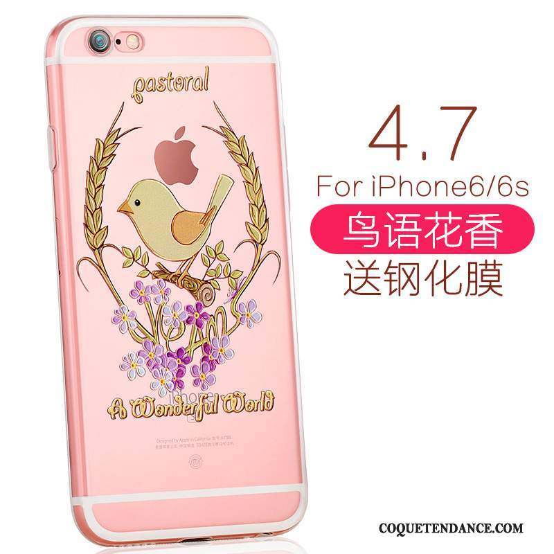 iPhone 6/6s Coque Charmant Rose De Téléphone Élégant Fluide Doux