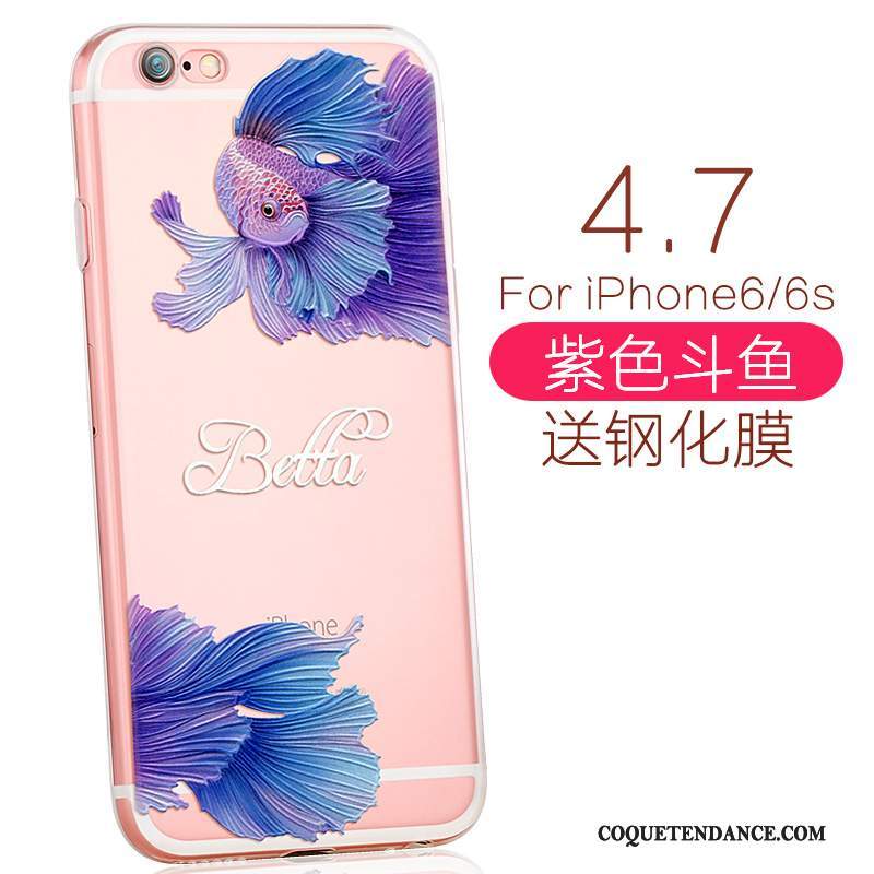 iPhone 6/6s Coque Charmant Rose De Téléphone Élégant Fluide Doux