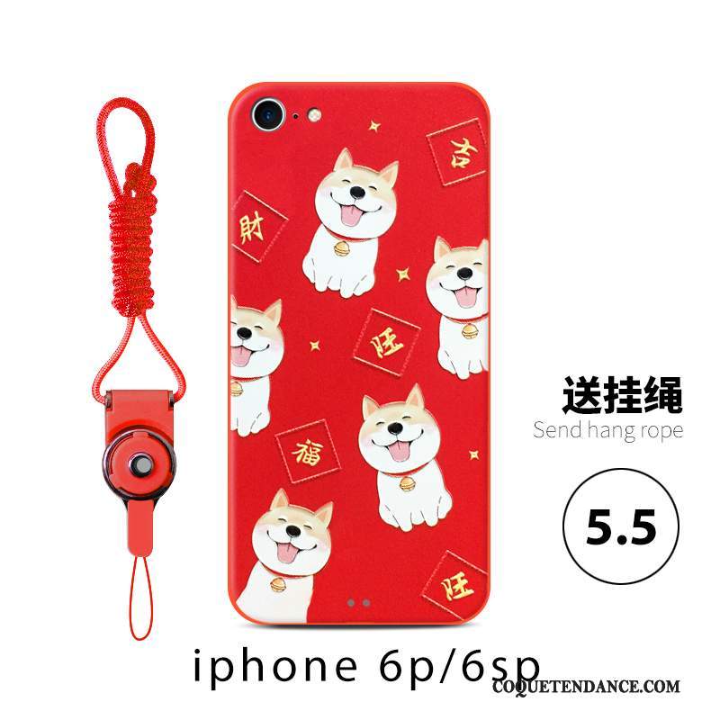 iPhone 6/6s Coque Chiens De Téléphone Nouveau Rouge Amoureux