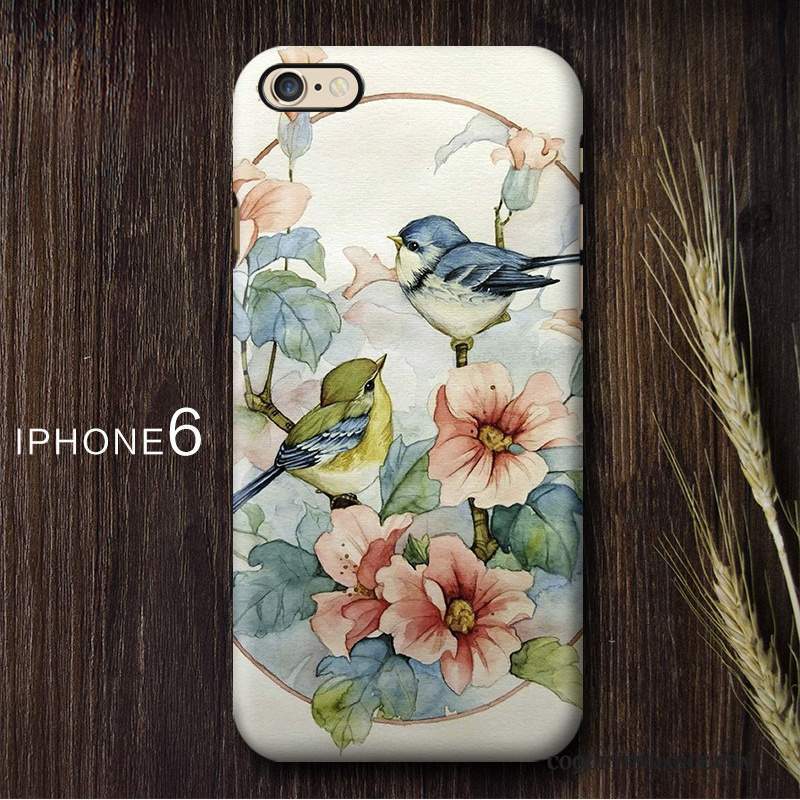 iPhone 6/6s Coque De Téléphone Jupe Double Protection Vintage Style Chinois