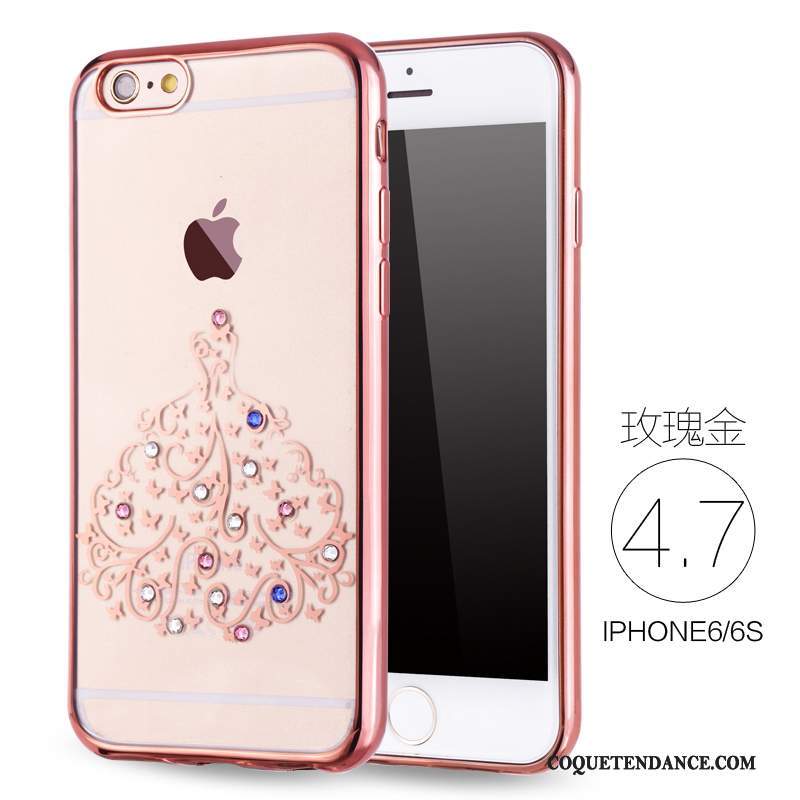 iPhone 6/6s Coque De Téléphone Très Mince Fluide Doux Strass Luxe