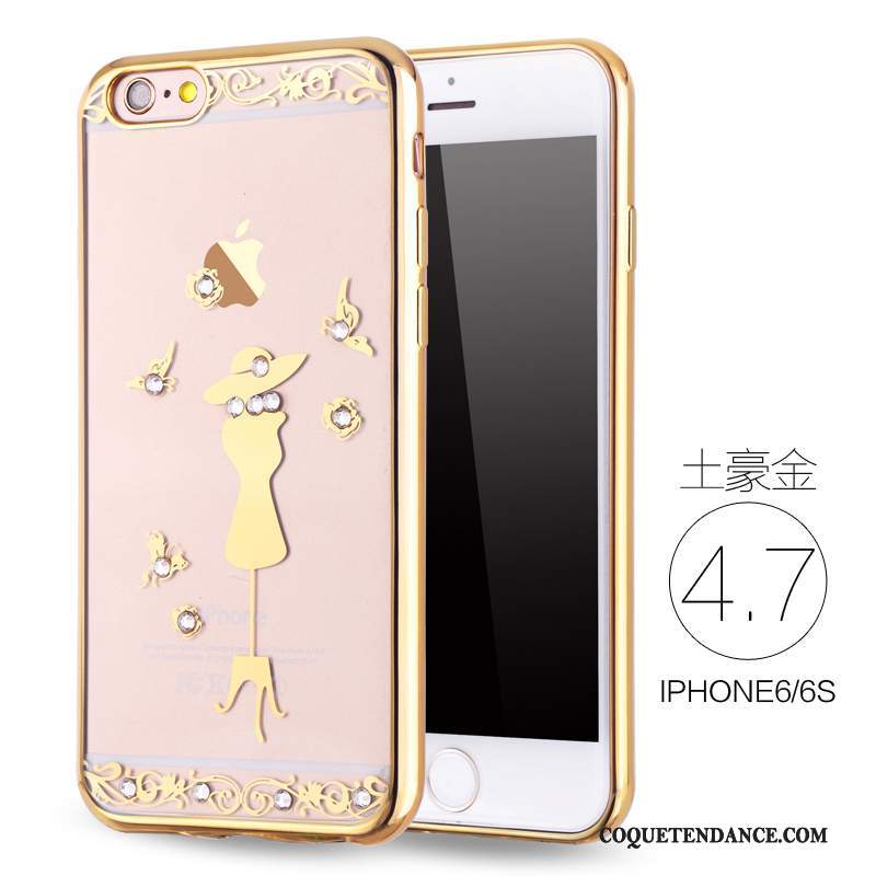 iPhone 6/6s Coque De Téléphone Très Mince Fluide Doux Strass Luxe