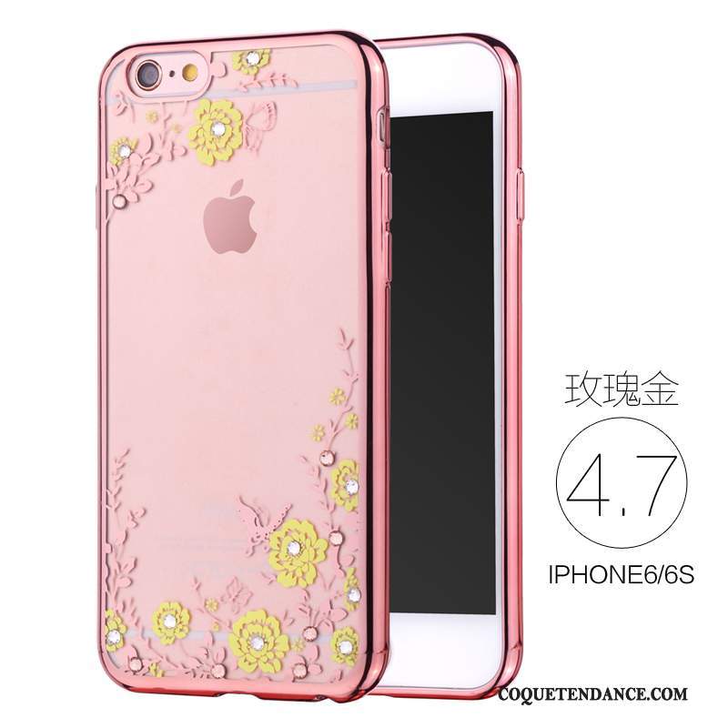 iPhone 6/6s Coque De Téléphone Très Mince Fluide Doux Strass Luxe