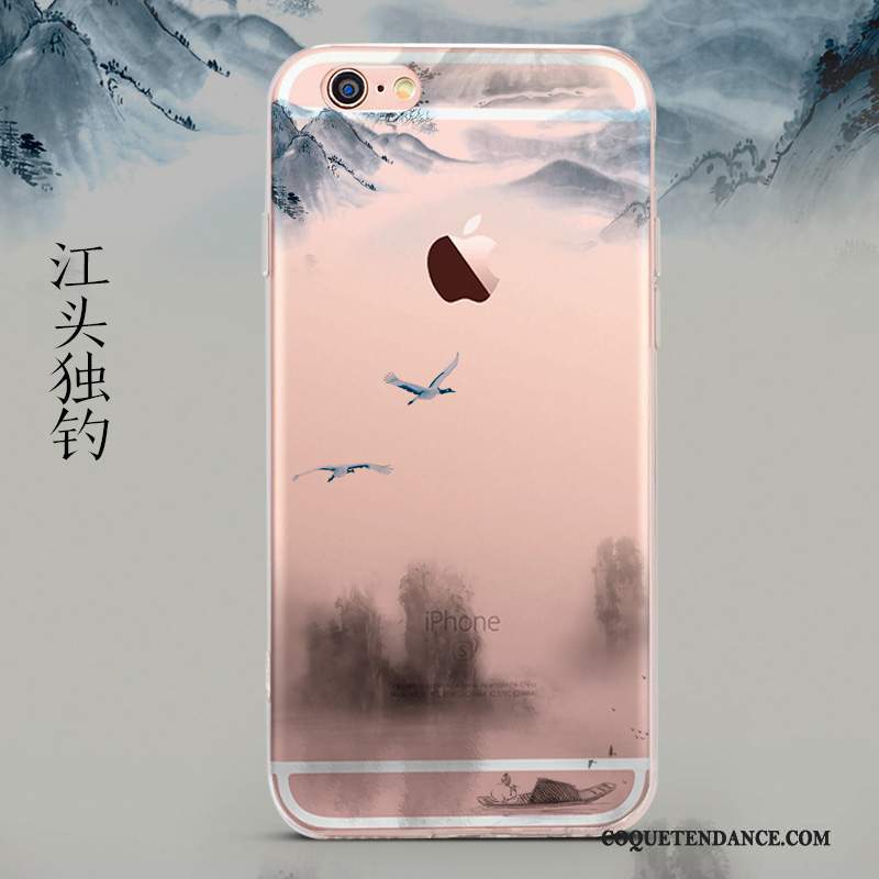 iPhone 6/6s Coque Difficile Peinture De Téléphone Transparent Protection