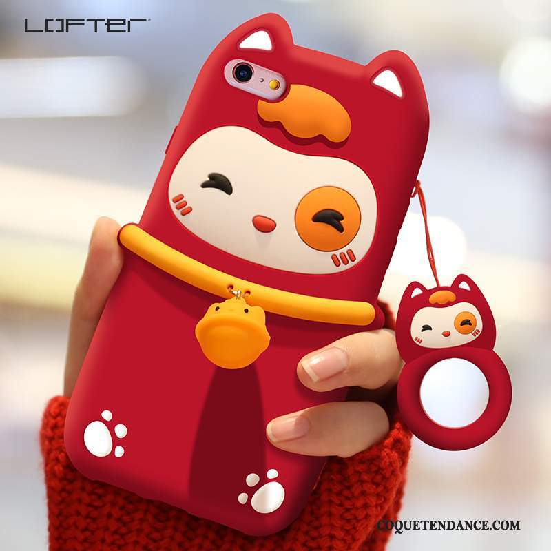 iPhone 6/6s Coque Fluide Doux Chat Richesse Grand Charmant