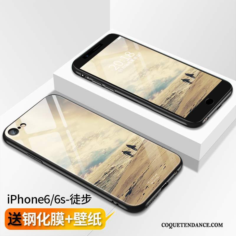 iPhone 6/6s Coque Incassable Créatif Blanc Tendance Verre