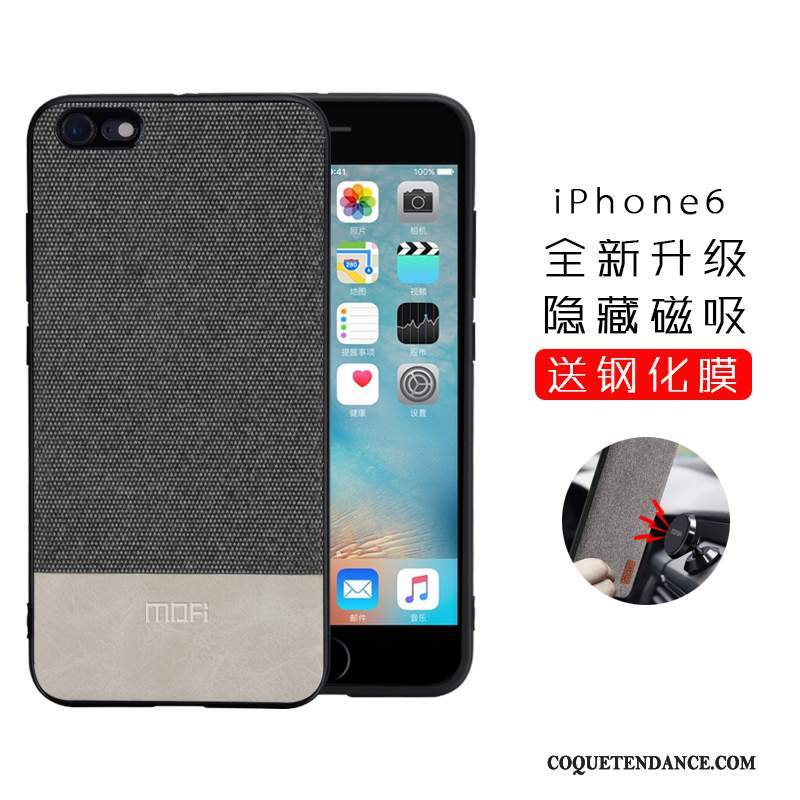 iPhone 6/6s Coque Noir Silicone Tendance Incassable