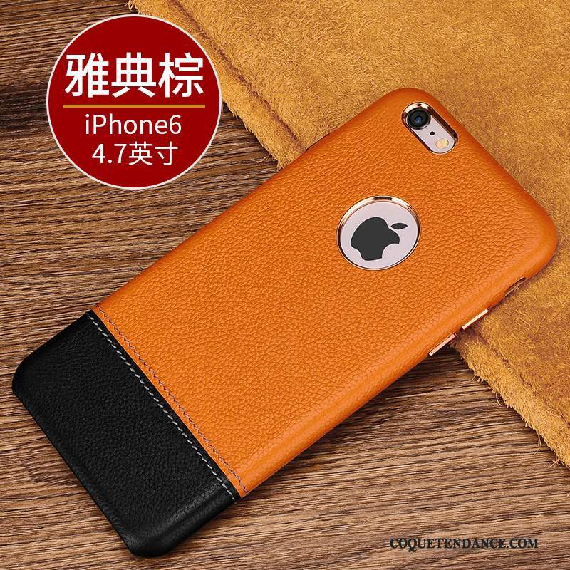 iPhone 6/6s Coque Nouveau Business De Téléphone Luxe Cuir Véritable