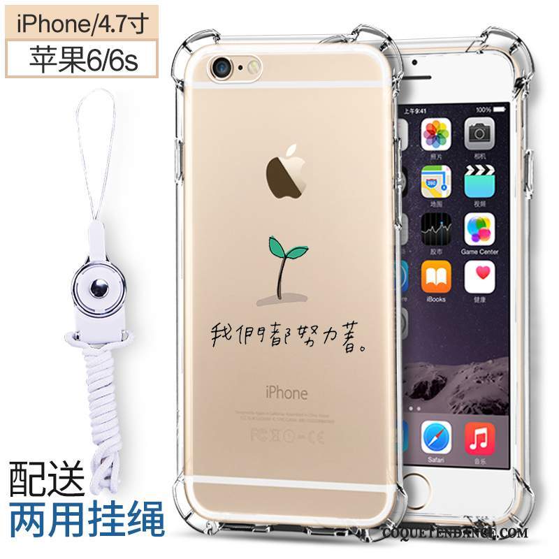 iPhone 6/6s Coque Nouveau Transparent De Téléphone Silicone Tendance