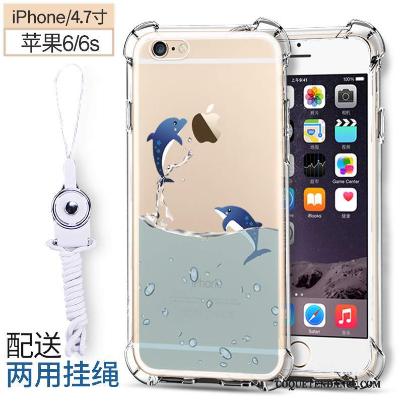 iPhone 6/6s Coque Nouveau Transparent De Téléphone Silicone Tendance