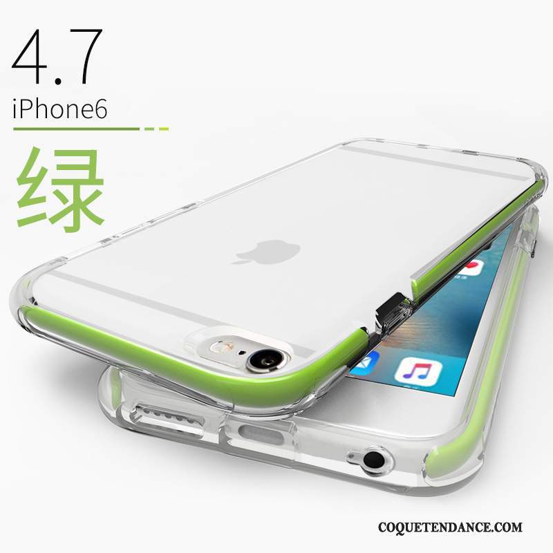 iPhone 6/6s Coque Personnalité Incassable Fluide Doux Vert Tout Compris