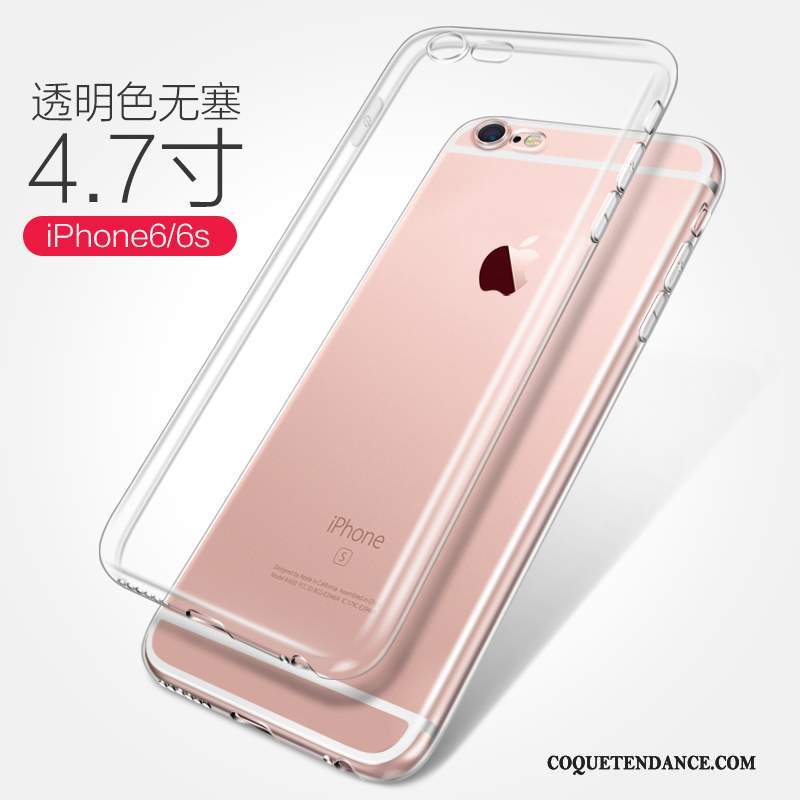 iPhone 6/6s Coque Protection De Téléphone Transparent Silicone Étui