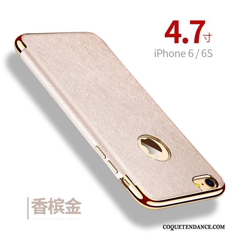 iPhone 6/6s Coque Rouge Cuir Qualité Fluide Doux Incassable