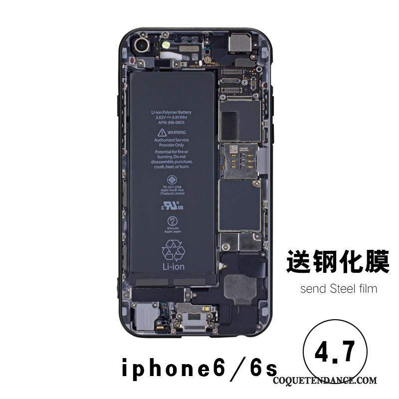 iPhone 6/6s Coque Tendance Tout Compris Nouveau Noir Difficile