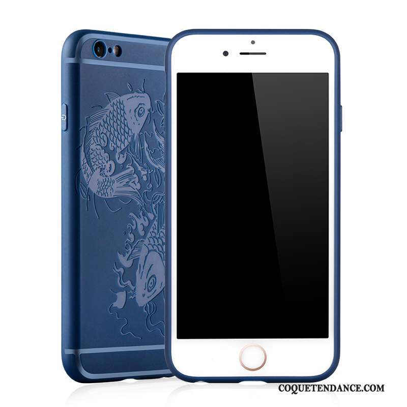 iPhone 6/6s Coque Tout Compris Incassable Silicone Bleu Marin Tendance