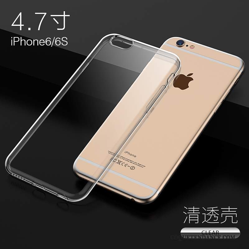 iPhone 6/6s Coque Transparent Silicone De Téléphone Tout Compris Très Mince