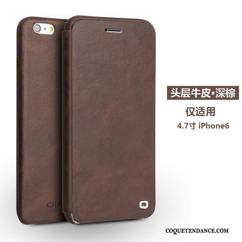 iPhone 6/6s Coque Étui Protection Étui En Cuir De Téléphone Marron