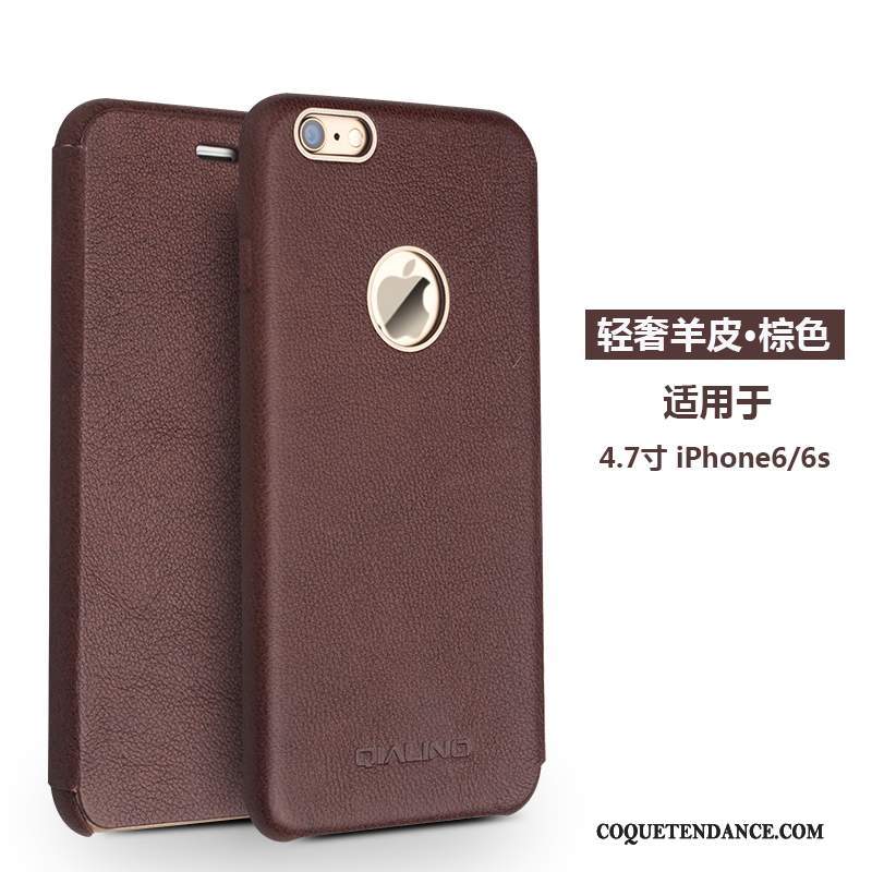 iPhone 6/6s Coque Étui Protection Étui En Cuir De Téléphone Marron