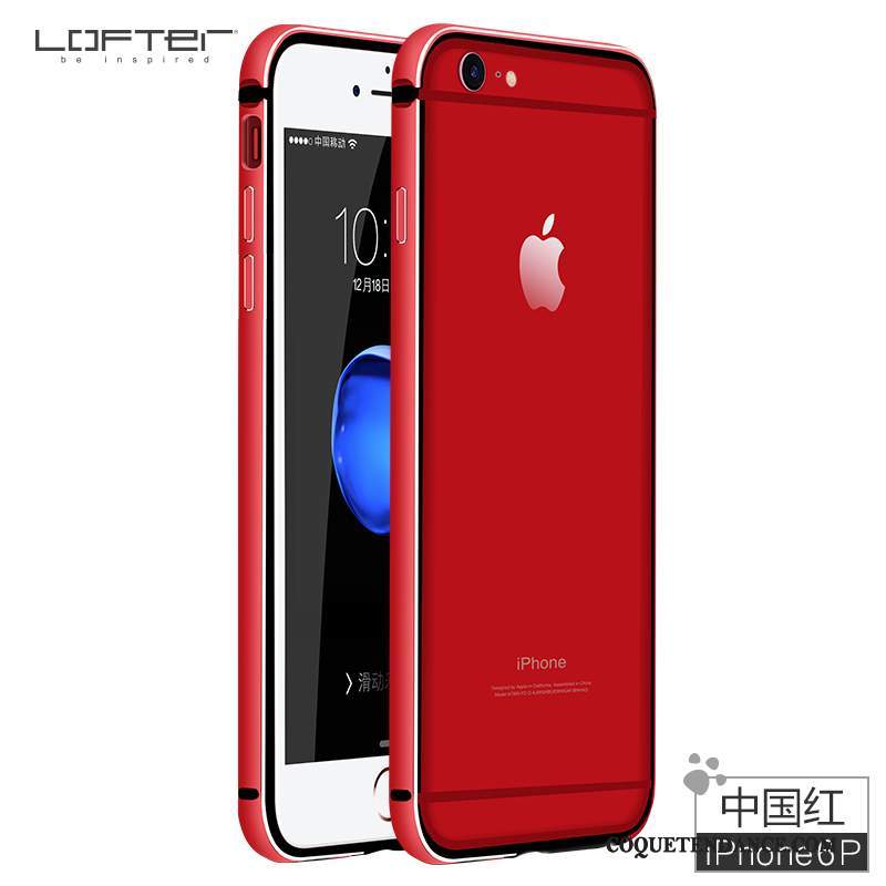 iPhone 6/6s Plus Coque Border Silicone Incassable De Téléphone Rose