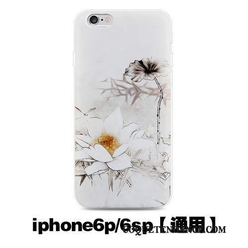 iPhone 6/6s Plus Coque Créatif De Téléphone Fluide Doux Incassable Blanc