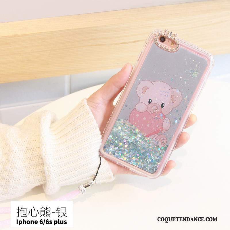 iPhone 6/6s Plus Coque De Téléphone Quicksand Rose Incassable Créatif