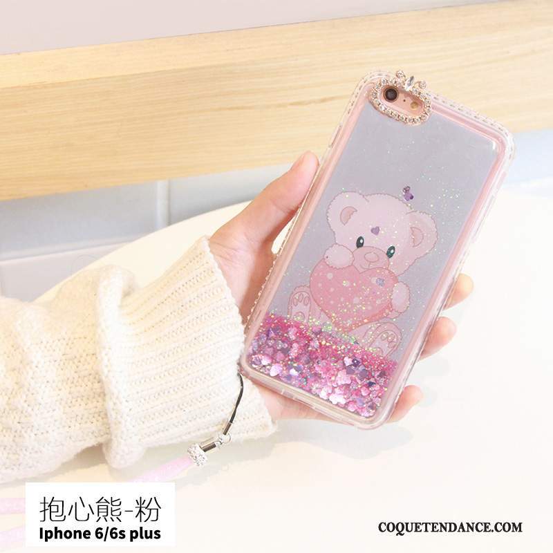 iPhone 6/6s Plus Coque De Téléphone Quicksand Rose Incassable Créatif