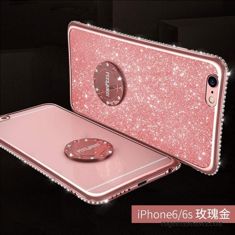 iPhone 6/6s Plus Coque De Téléphone Rose Étui Strass Luxe