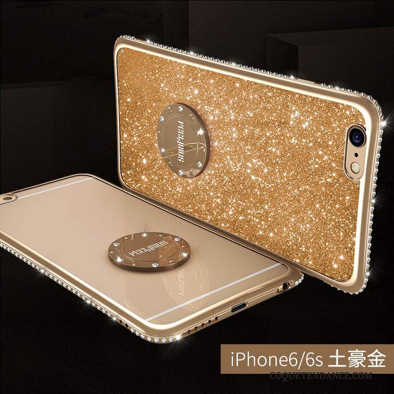 iPhone 6/6s Plus Coque De Téléphone Rose Étui Strass Luxe