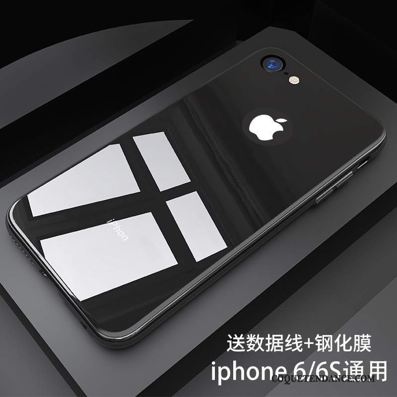 iPhone 6/6s Plus Coque De Téléphone Tout Compris Noir Fluide Doux Étui