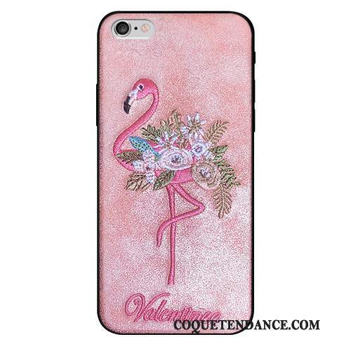 iPhone 6/6s Plus Coque De Téléphone Tout Compris Rose Personnalité Broderie