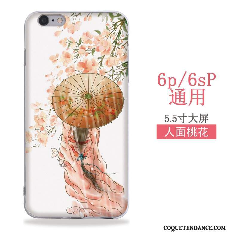 iPhone 6/6s Plus Coque Gaufrage De Téléphone Art Étui Silicone