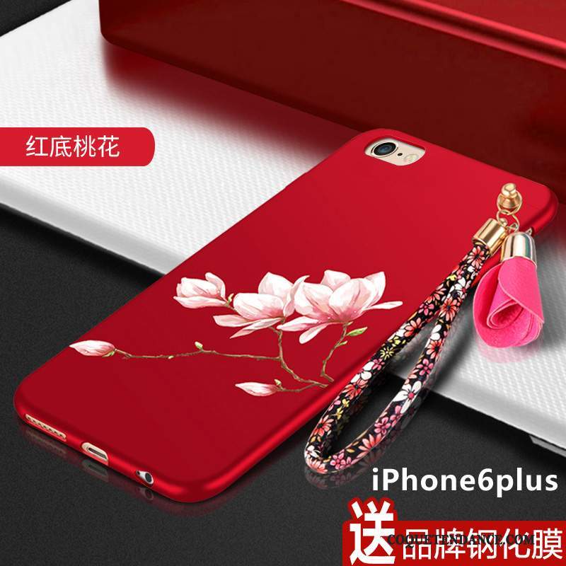 iPhone 6/6s Plus Coque Personnalité Protection Charmant Rouge De Téléphone