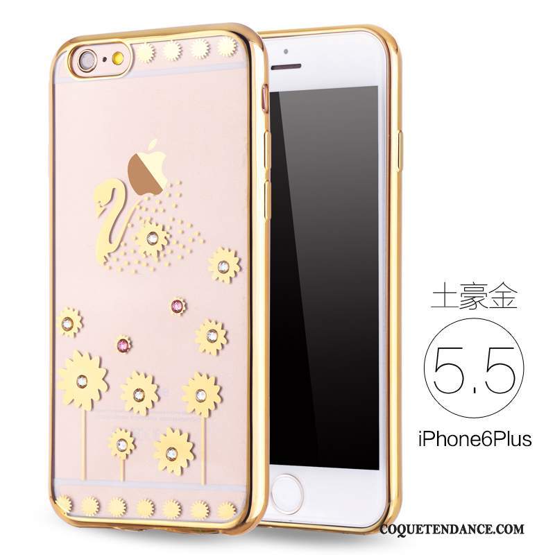 iPhone 6/6s Plus Coque Rose Fluide Doux Incassable Silicone Luxe