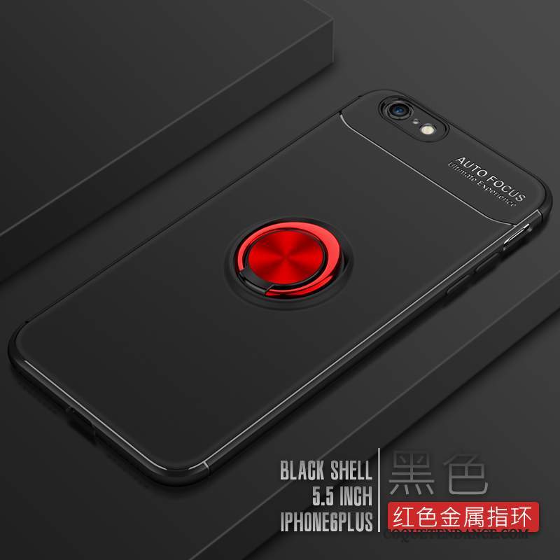 iPhone 6/6s Plus Coque Rouge Étui Très Mince Délavé En Daim Silicone