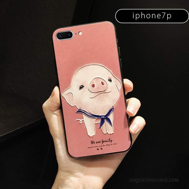 iPhone 6/6s Plus Coque Tout Compris Rouge Incassable Dessin Animé Nouveau