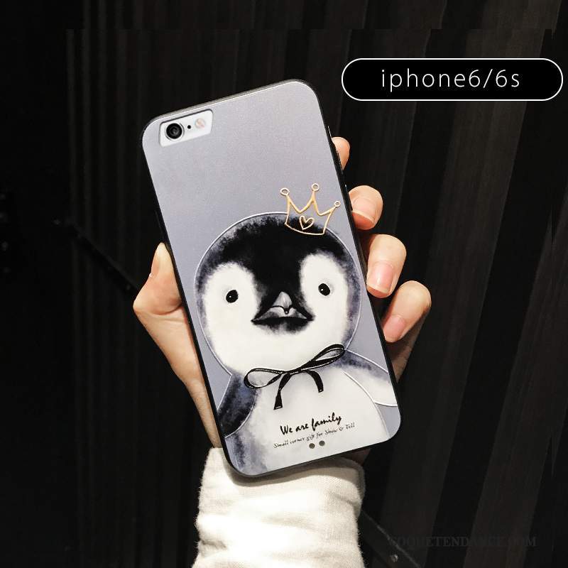 iPhone 6/6s Plus Coque Tout Compris Rouge Incassable Dessin Animé Nouveau