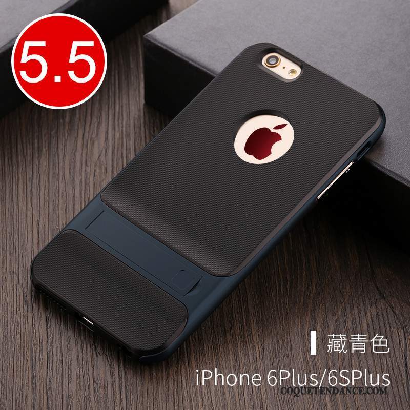 iPhone 6/6s Plus Coque Tout Compris Support Étui Rouge Transparent