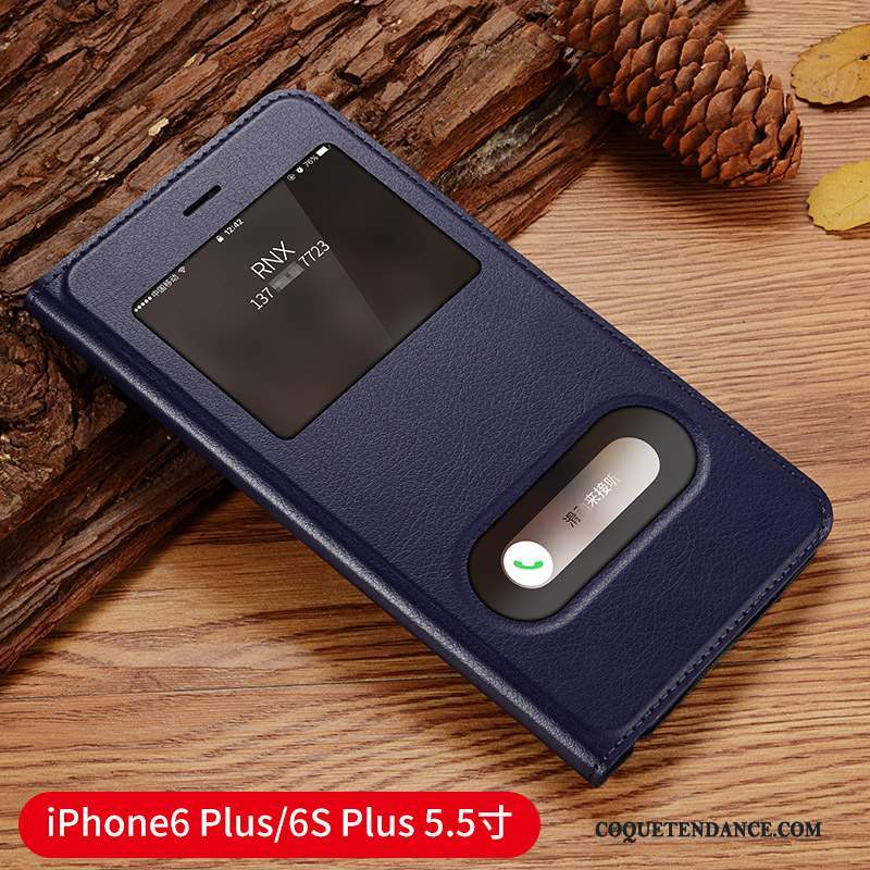 iPhone 6/6s Plus Coque Étui En Cuir Protection Incassable De Téléphone Or