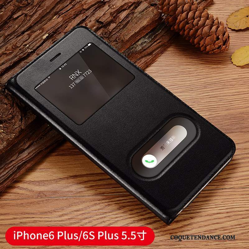 iPhone 6/6s Plus Coque Étui En Cuir Protection Incassable De Téléphone Or