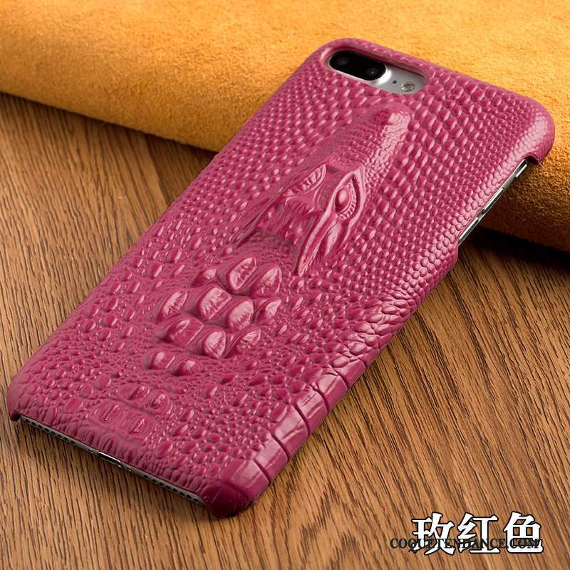 iPhone 6/6s Plus Coque Étui En Cuir Rouge Protection Couvercle Arrière Incassable