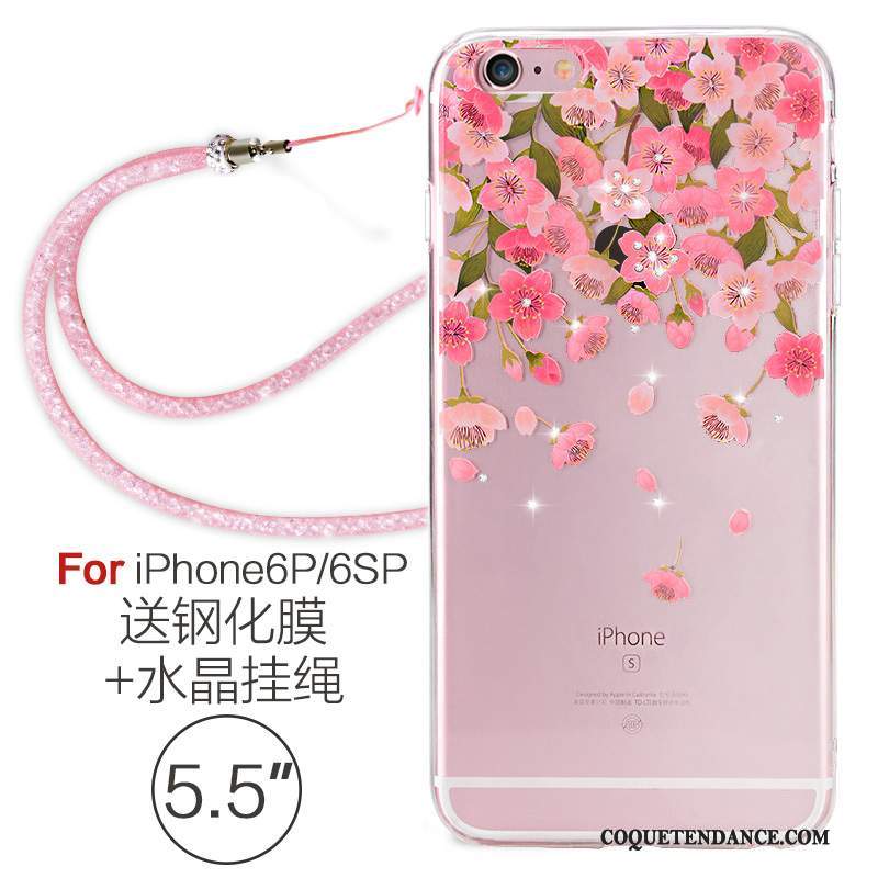 iPhone 6/6s Plus Coque Étui Tendance Créatif Rose De Téléphone