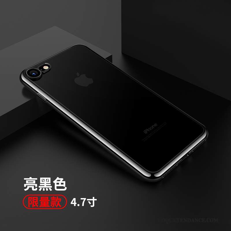 iPhone 7 Coque Argent Incassable Étui Transparent