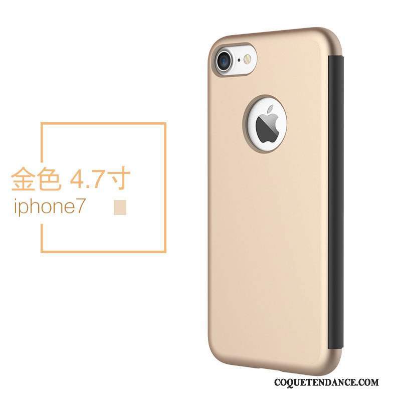 iPhone 7 Coque Business Étui En Cuir Windows Protection Transparent