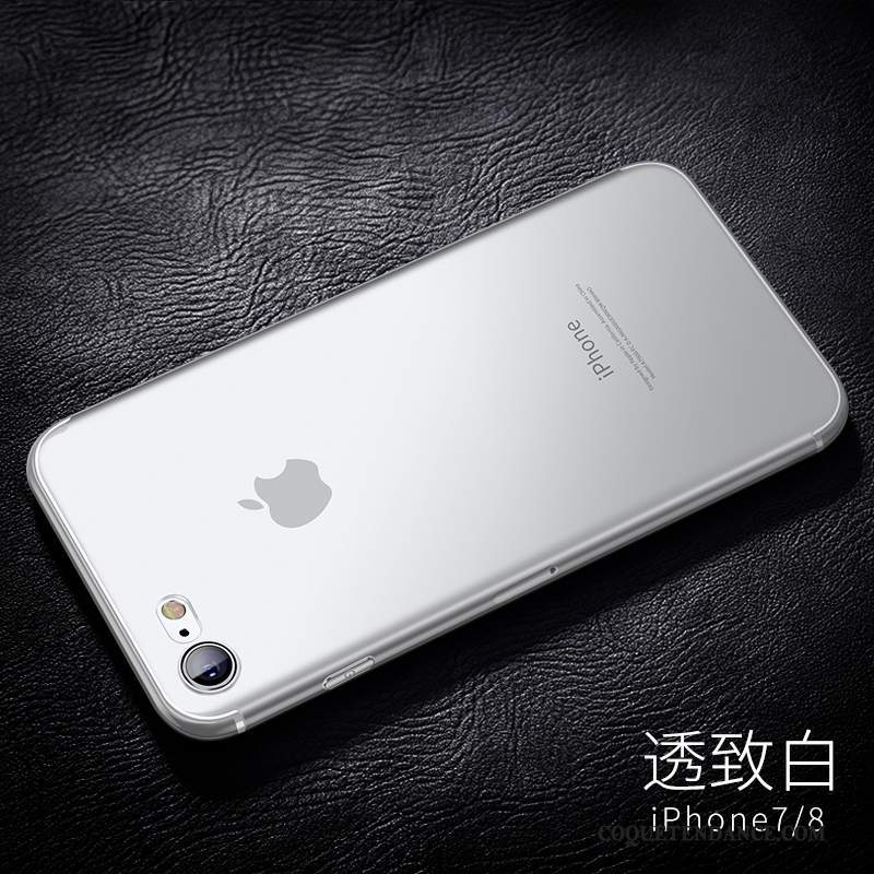 iPhone 7 Coque Délavé En Daim De Téléphone Rose Tendance Silicone