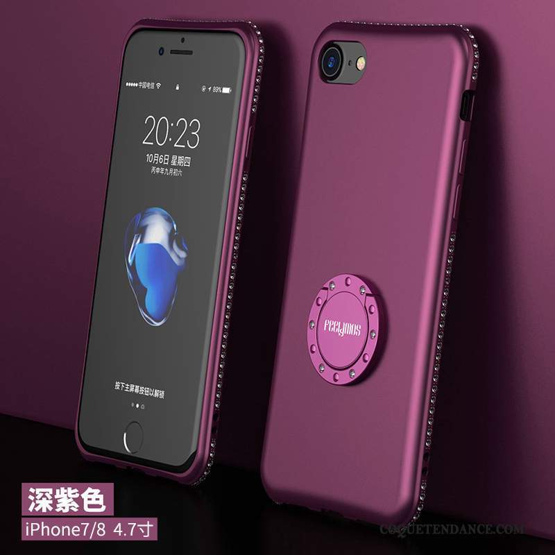 iPhone 7 Coque Fluide Doux Nouveau De Téléphone Rose Silicone